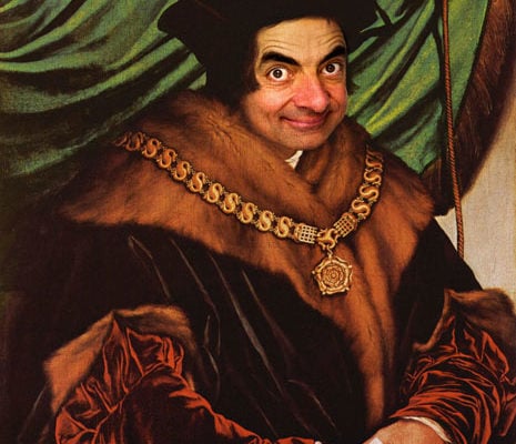 Rodney Pike, Mr. Bean in Hans Holbein the Younger, Sir Thomas More (1527).