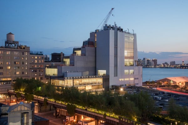 The Whitney Museum's new Renzo Piano-designed downtown location, opening May 1, 2015. Photo: Timothy Schenck courtesy the Whitney Museum of American Art.