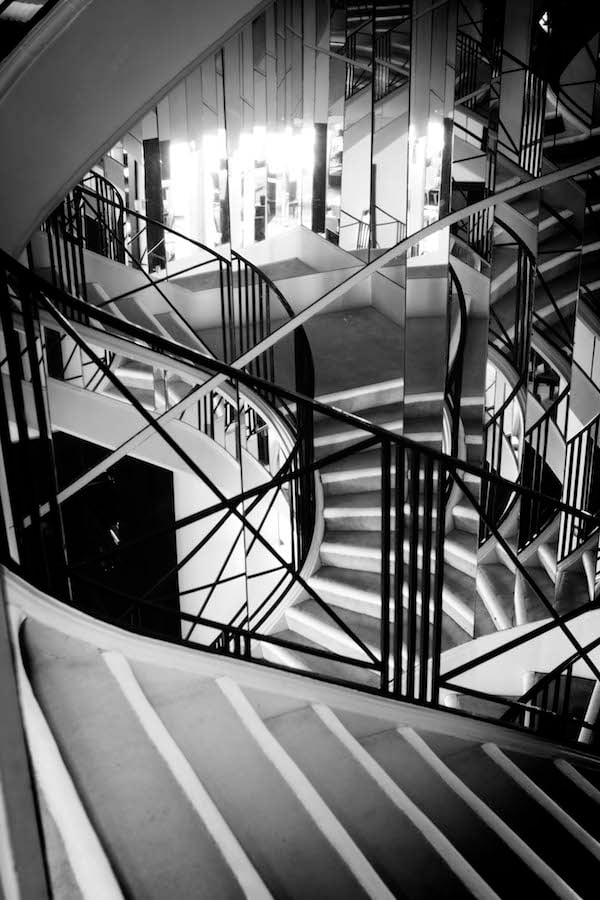 Sam Taylor-Johnson's photograph of the staircase leading up to Coco Chanel's apartment Photo: Courtesy Chanel