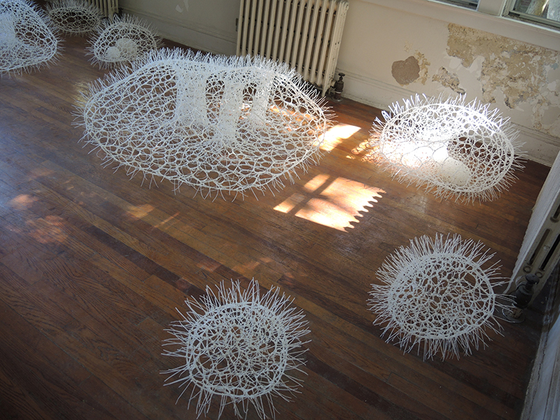 Sui Park, <em>Thought Bubbles</em> at the 2014 Governors Island Art Fair. Photo by Sarah Cascone. 