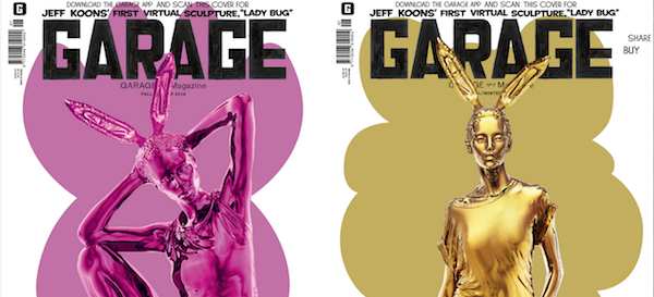 The two covers of the Fall/Winter issue of Garage Magazine