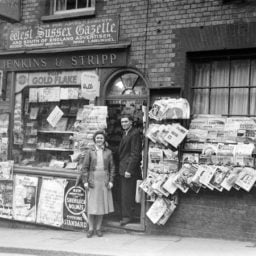 Newsagents in Station Street (1953)Photo courtesy of Brighton Photo Biennial