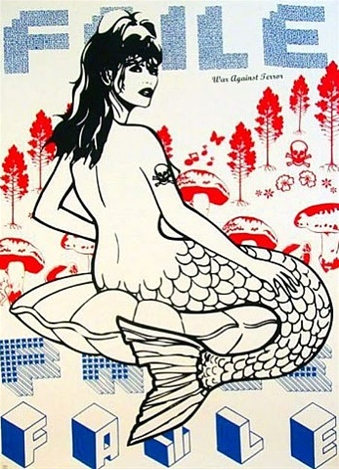 FAILE, Mermaid, edition 150 (2007) Screen print 27.5 x 39 in. Photo: courtesy of the artist and Opus Art LTD.