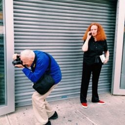 Bill Cunningham with Vogue's creative director Grace Coddington.Photo: @the_sift via Instagram.