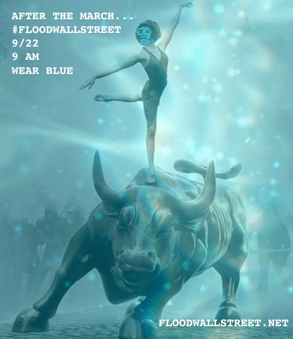 "Underwater Ballerina" promoting #FloodWallStreet
