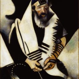 Marc Chagall, "Rabi of Vitebsk" (1914)