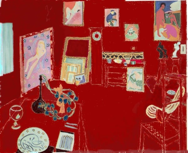 Henri Matisse, The Red Studio (1911) Photo via: Arts Everyday Living