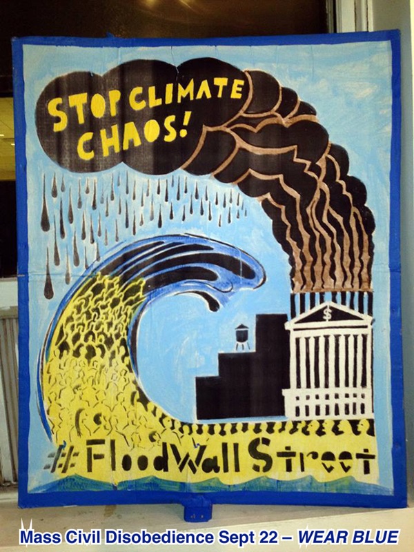 Seth Tobocman's graphic for the #FloodWallStreet