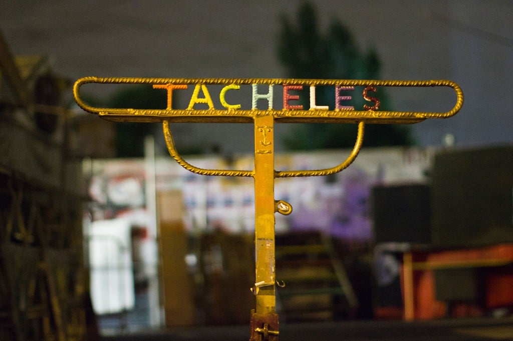 A sign formerly at Tacheles's entrance Photo: Victor Grigas via Wikimedia Commons