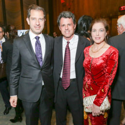 Sandy Rower, John Stern, Sarah Lawrence at the Storm King Art Center's fifth annual Gala Dinner and Live Auction at the Four Seasons Restaurant in New York. Photo: Benjamin Lozovsky, courtesy BFAnyc.com.