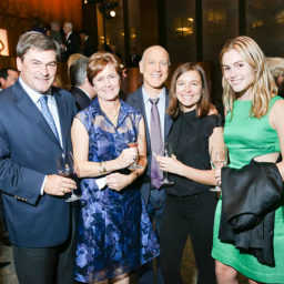 Thomas Russo, Georgina Russo, John Dubrow, Audrey Ducas, and Meredith Russo at the Storm King Art Center's fifth annual Gala Dinner and Live Auction at the Four Seasons Restaurant in New York. Photo: Benjamin Lozovsky, courtesy BFAnyc.com.