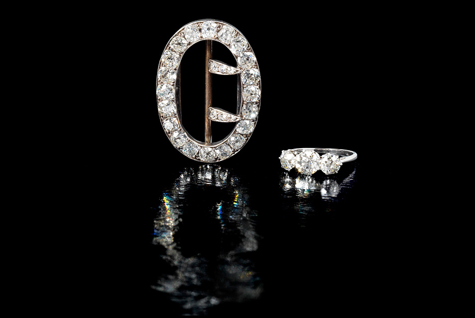 Agatha Christie's diamonds. Photo: Bonhams.