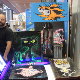 Art at the PigFish mobile game booth at New York Comic Con. Photo: Sarah Cascone.