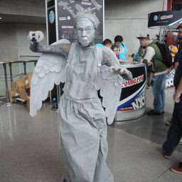 Con attendee in costume as a gargoyle at New York Comic Con. Photo: Sarah Cascone.