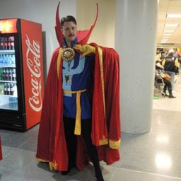 Con attendee in costume as Dr. Strange at New York Comic Con. Photo: Sarah Cascone.