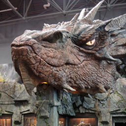 Weta Workshops brought a blinking Smaug to New York Comic Con. Photo: Sarah Cascone.