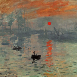 Claude Monet, Impression, Sunrise (1872)Photo via: Brooklyn Street Art