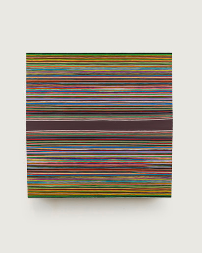 Wang Guangle, Coffin Paint 14019 (2014)Acrylic on canvas, 35-7/16 x 35-7/16"Photo: Courtesy Pace Gallery