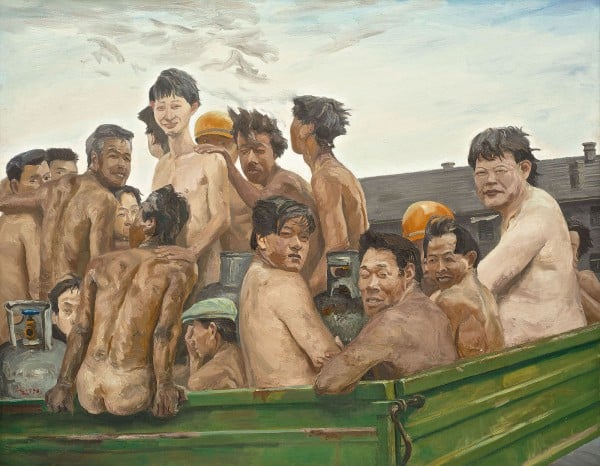 Liu Xiaodong "Disobeying the Rules" (1996) sold for $8.49 million, a new record for the artist. 