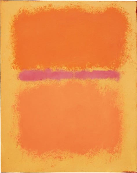 Mark Rothko's   Untitled  (1959), an oil on paper mounted on Masonite, is estimated at $3–5 million. Photo: Courtesy Phillips.