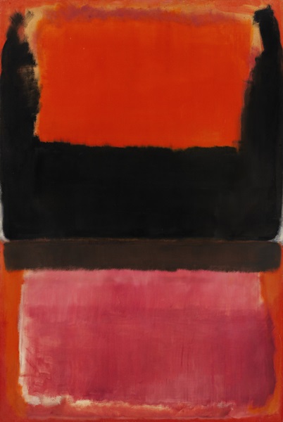 Mark Rothko's No. 21 (Red, Brown, Black and Orange)  (1953), an oil on canvas from the Schlumberger Collection, is offered with estimate "on request," but experts say it could fetch upwards of $50 million. Photo: Courtesy of Sotheby's. 