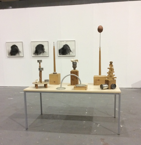 The Apartment at Sunday Art Fair 2014, with works by Janice Guy and B. Wurtz<br>Photo Courtesy of The Apartment