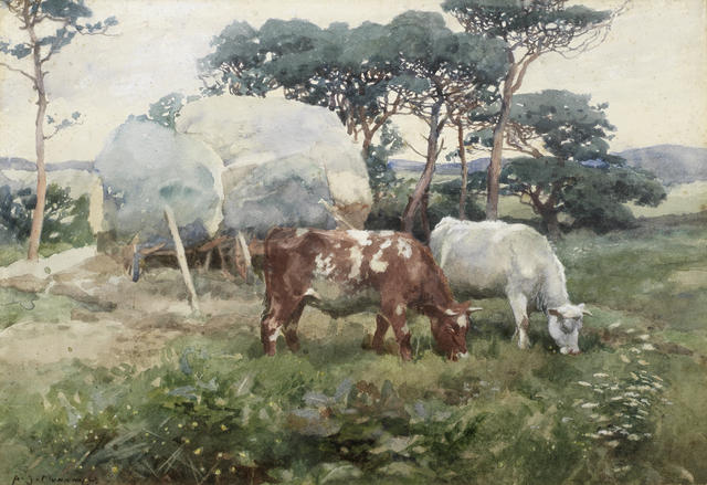 An undated, untitled Alfred Munnings watercolor found in an old shed. Photo: courtesy Bonhams.