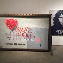Banksy's Heart Balloon(2013) at Keszler Gallery
