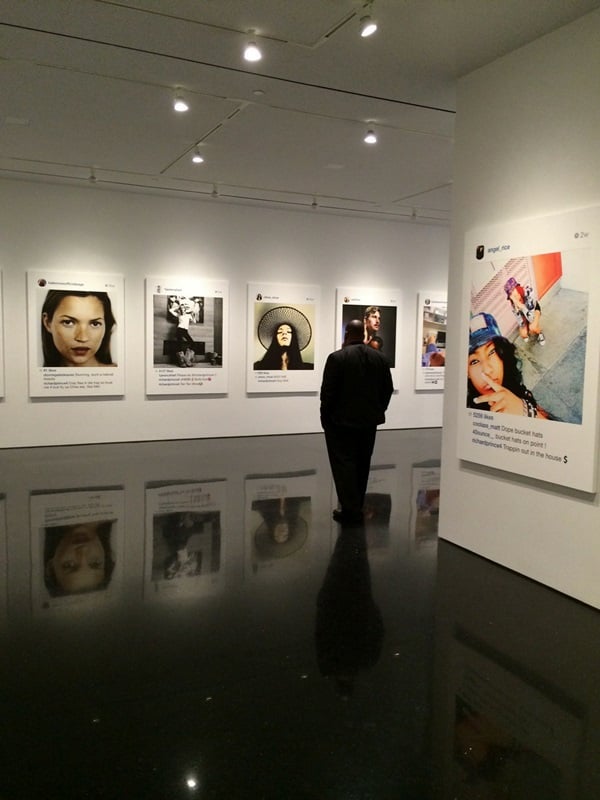 Installation view of Richard Prince, "New Portraits," at Gagosian