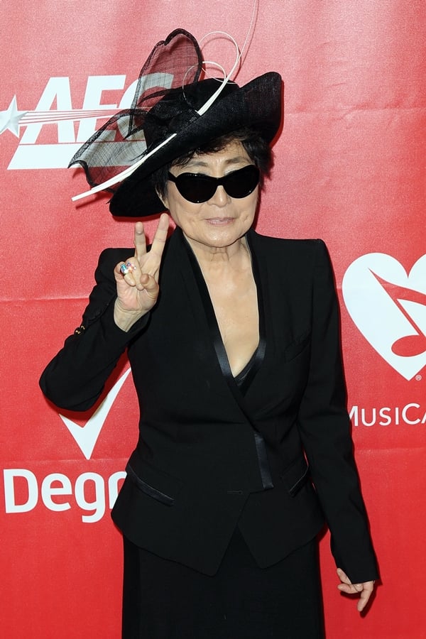 Yoko Ono. Photo courtesy of Patrick McMullan.