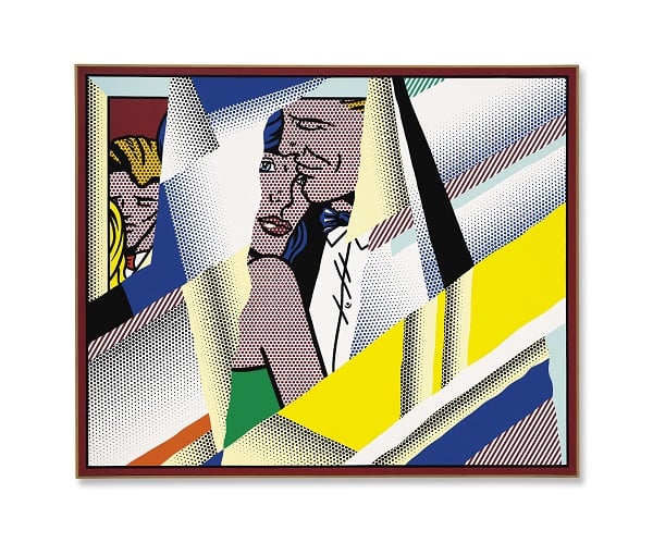 Roy Lichtenstein, Reflections on the Prom (1990) sold for TK (estimate in the region of $15 million).Courtesy of Christie's.