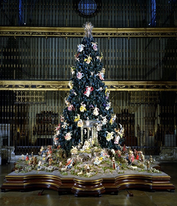 The Met's christmas tree and crèche, which will be unveiled on November 25.