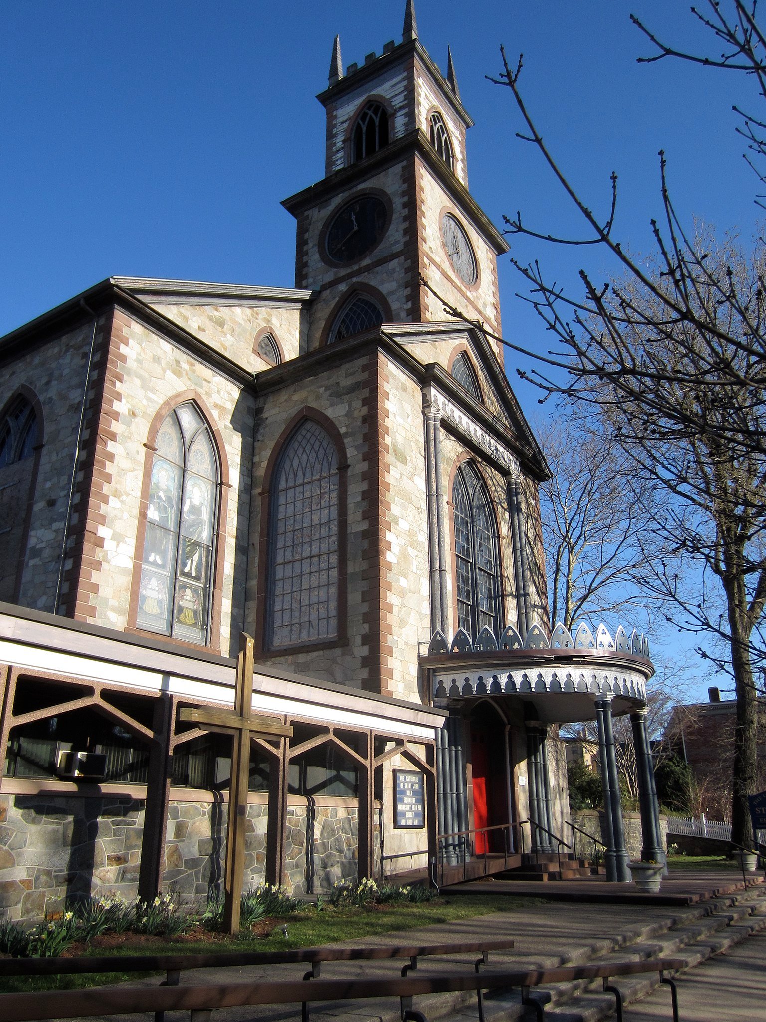 The Cathedral of St. John in Providence, Rhode Island, will be converted into a slavery museum. Photo by Max Binder, Creative Commons Attribution-Share Alike 3.0 Unported license.