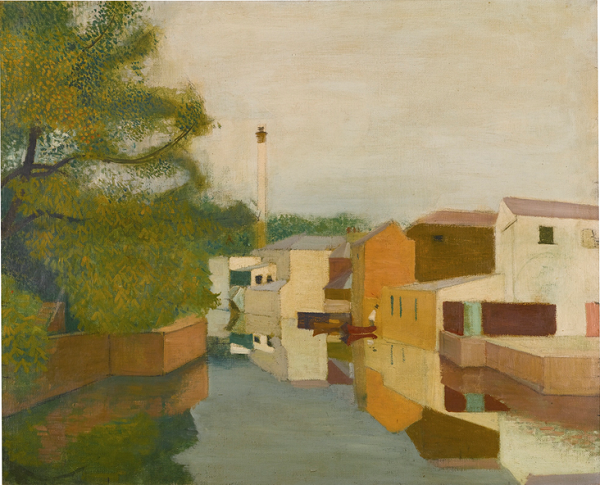 Lot 121at Sotheby's Modern & Post-war British Art sale on November 19, Victor Pasmore, View of the Canal from Magdalene Bridge, no. 2 (1947) sold for $266,168.Courtesy of Sothebys.
