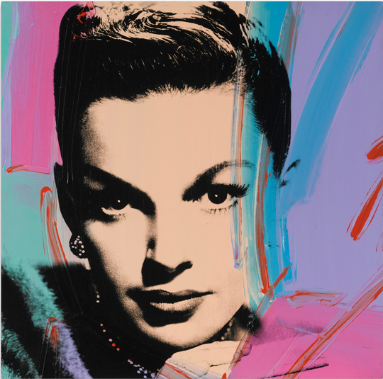 Lot 70 at Sotheby's New York Contemporary Art Evening Auction, Andy Warhol,  Judy Garland (Multicolor) (1978).Courtesy of Sotheby's.