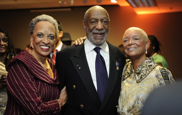 Museum director Johnetta Cole, Bill Cosby, and his wife, Camille, at the November 2014 opening of "Conversations: African and American Works in Dialogue" at the National Museum of African Art in Washington, DC.