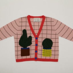 Ella Kruglyanskaya and Peter Jensen, limited edition cardigan Photo Courtesy: House of Voltaire