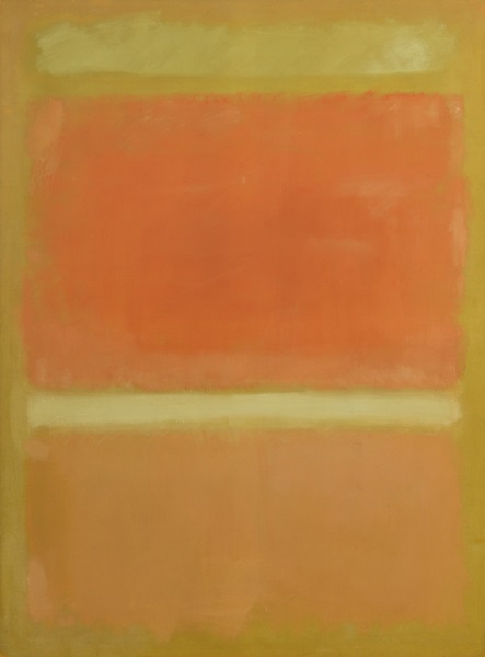 Mark Rothko, <em>Untitled (Yellow, Orange, Yellow, Light Orange)</em>, 1955, sold for $36.5 million on an estimate of $20-30 million. Helly Nahmad is now offering it for $50 million. Photo: courtesy of Sotheby's.