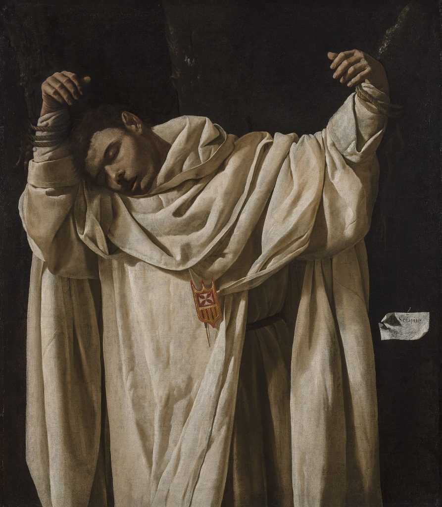 Francisco de Zurbarán, The Martyrdom of St. Serapion (1628). Collection of the Wadsworth Atheneum Museum of Art, Hartford.