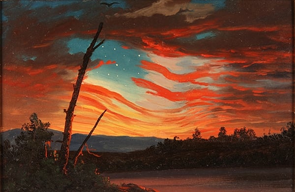 Frederic Edwin Church, Our Banner in the Sky (1861). Photo: Courtesy Smithsonian.