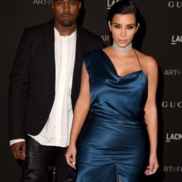 Kanye West and Kim Kardashian at the gala at the Los Angeles County Museum of Art. Photo: Steve Granitz, courtesy WireImage.