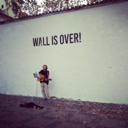 The Prague Lennon Wall, whitewashed (2014). Photo: @rickchan66, via Instagram.