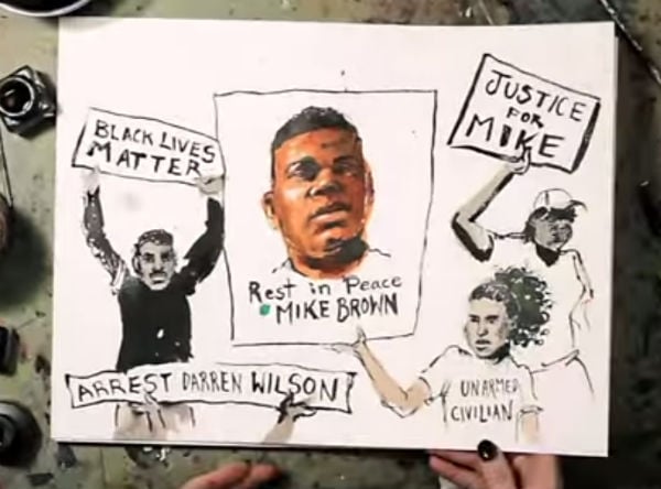 Still from Molly Crabapple's How Ferguson Showed Us the Truth About the Police