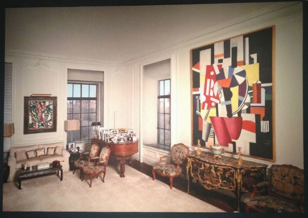 Photographic wallpaper depicting Leonard Lauder's collection in situ, from the Metropolitan Museum of Art's "Cubism" exhibition