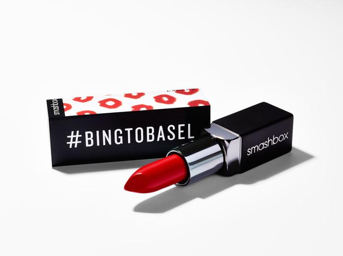 Smashbox's Be Legendary Lipstick in Bing, the official Art Basel in Miami Beach shade.