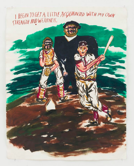 Raymond Pettibon, No Title (I begin to feel...) (2014) Courtesy David Zwirner New York and Regen Projects Los Angeles