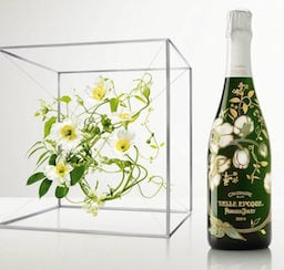 Makoto Azuma’s design for Perrier-Jouët’s Belle Époque Floral Edition champagnePhoto via: Perrier-Jouët