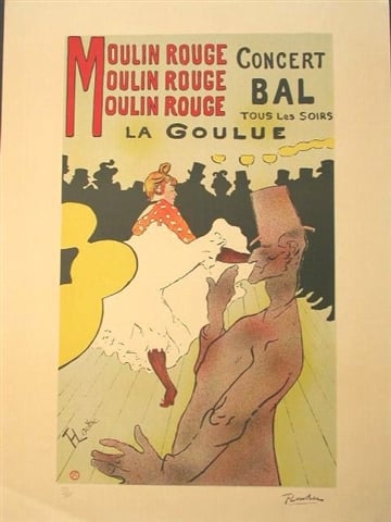 La Goulue au Moulin Rouge by Henri de Toulouse-Lautrec