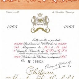 Dorothea Tanning’s 1965 label for Chateau Mouton RothschildPhoto via: Chateau Mouton Rothschild