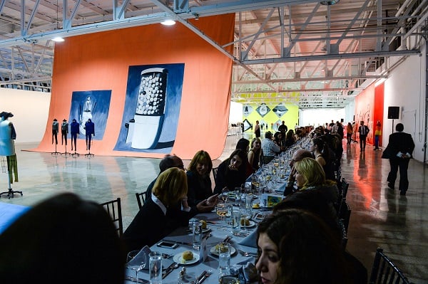 Dinner at Mana Contemporary's Glass Gallery for "Making Art Dance" celebrating 30 years of the Armitage foundation. Photo: Joe Schildhorn, courtesy BFA.
